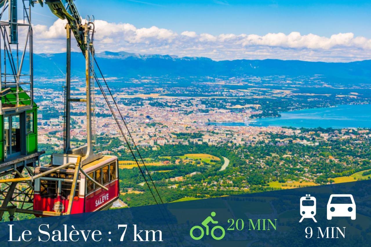 Homey Coloc Goodlife - Colocation Moderne - Chambres Privees - Wifi Et Netflix - Au Pied Du Tram Pour Geneve Ambilly Exterior foto